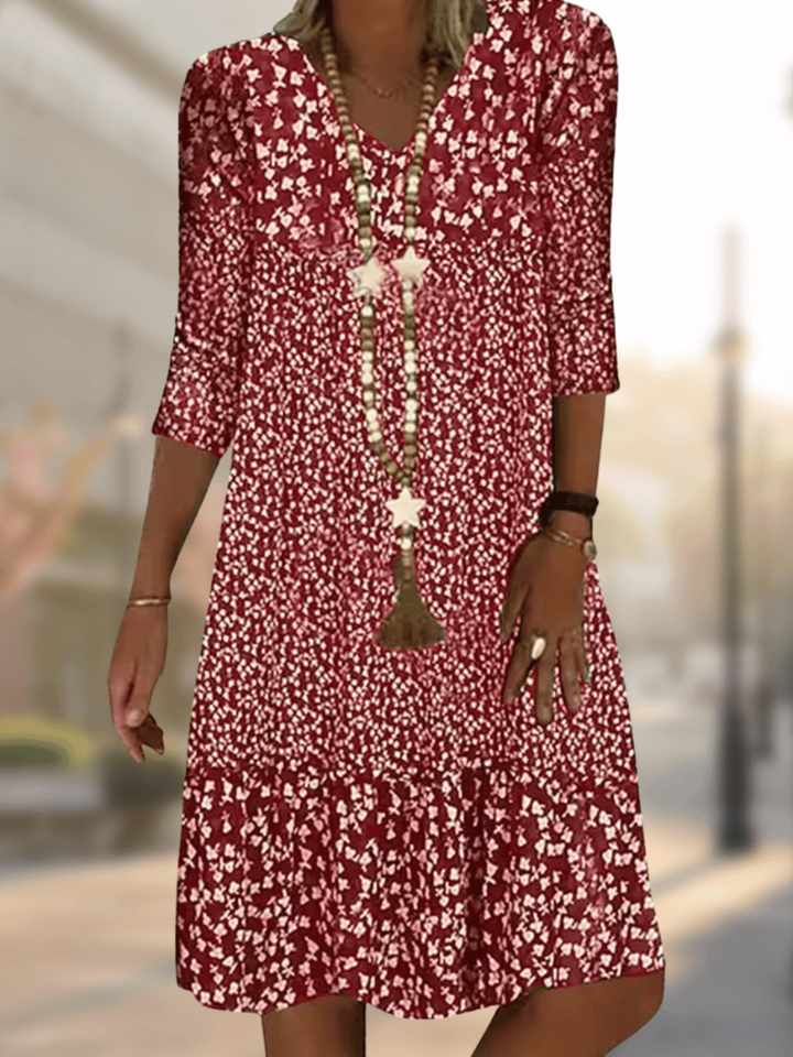 Short Sleeve Maxi Dress for Women | Comfortable Fit | Red