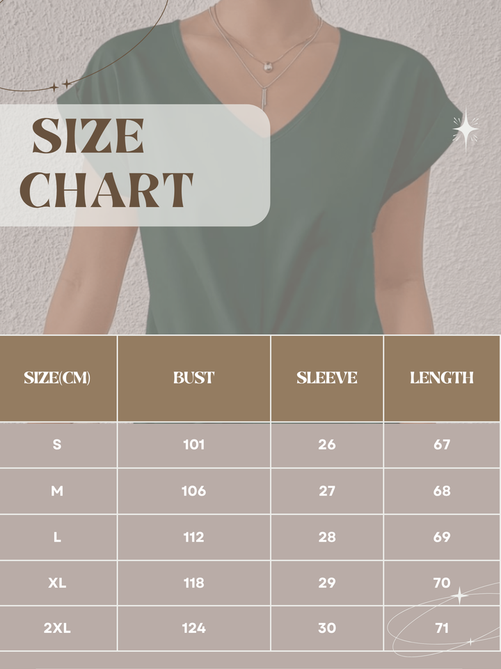 V-Neck Top For Women | Hip-Length