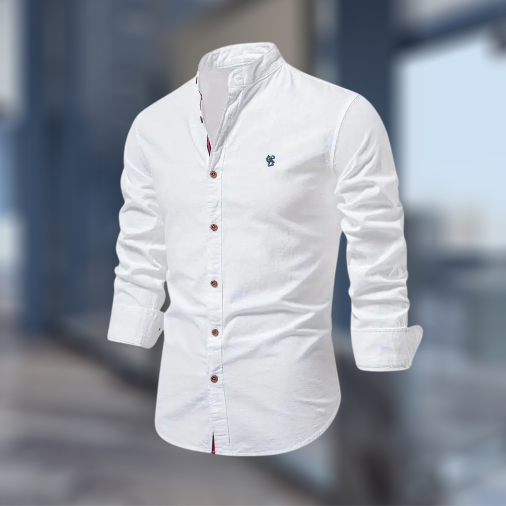 Men's Long Sleeve Polo Shirt Summer Fashion Breathable Cotton Knit Casual Top