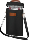 Unisex Wine Cooler Bag | Insulated Dual-Bottle Carry Design
