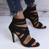 Womens Heeled Sandals for Evening | Cut-Out Design