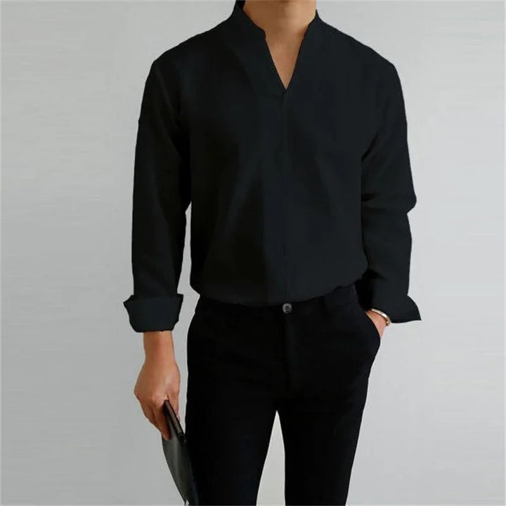 Men's Cotton Poplin Long Sleeve Shirt Summer Fashion Everyday Essential Casual Fit