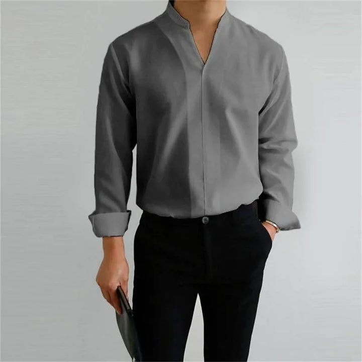 Men's Cotton Poplin Long Sleeve Shirt Summer Fashion Everyday Essential Casual Fit