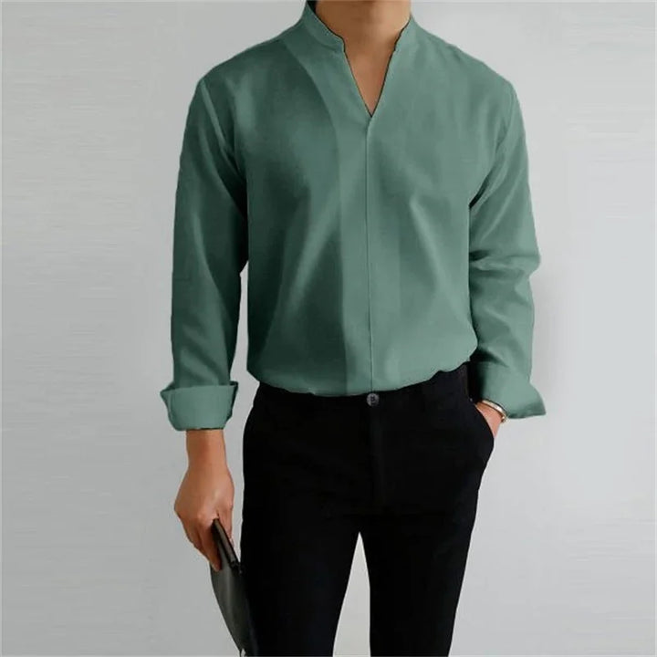 Men's Cotton Poplin Long Sleeve Shirt Summer Fashion Everyday Essential Casual Fit