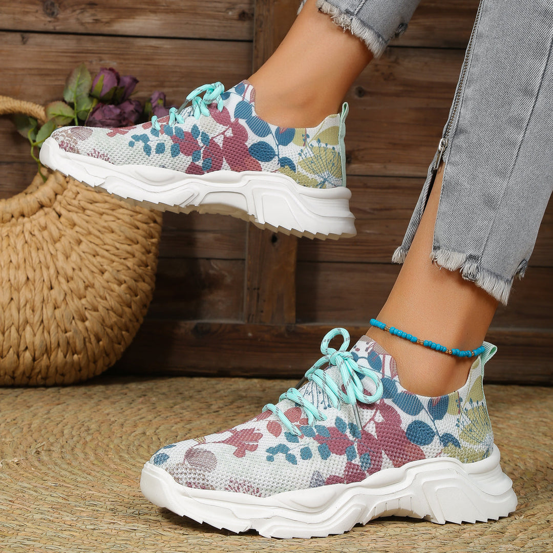 Elora™ | Comfort Fit | Breathable Shoe with Floral Pattern