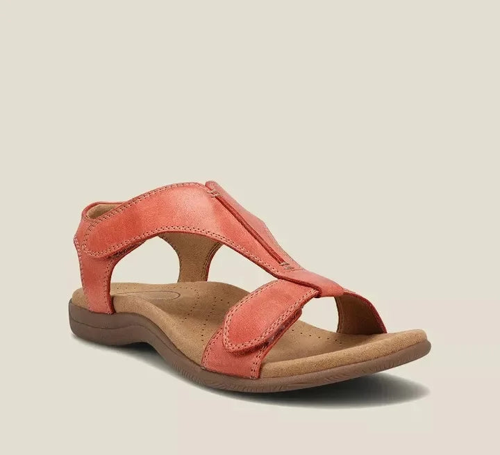 Leather Orthopedic Arch Support Sandals for Women Summer Casual Wear