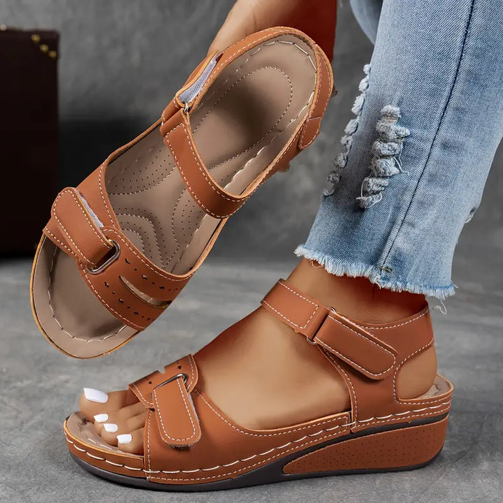 Leather Orthopedic Comfort Sandals for Women Summer Casual Wear