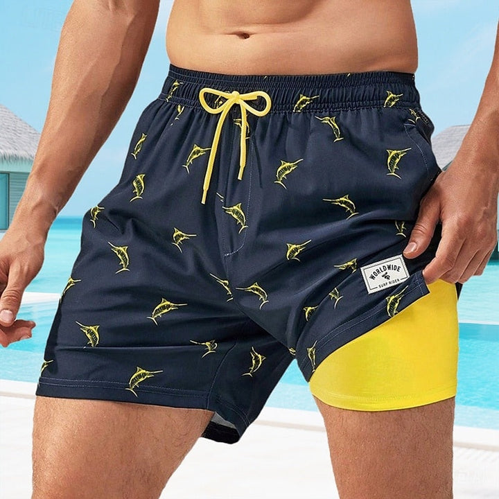 Men's Summer Board Shorts Quick-Dry Swim Trunks