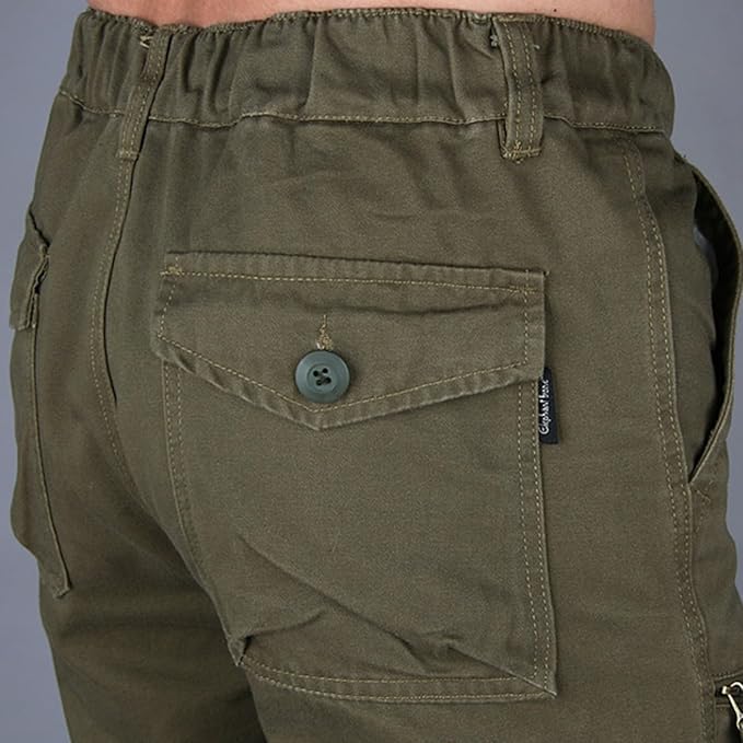 Men's Fleece Lined Cargo Pants Heavy Duty Tactical Outdoor Trousers