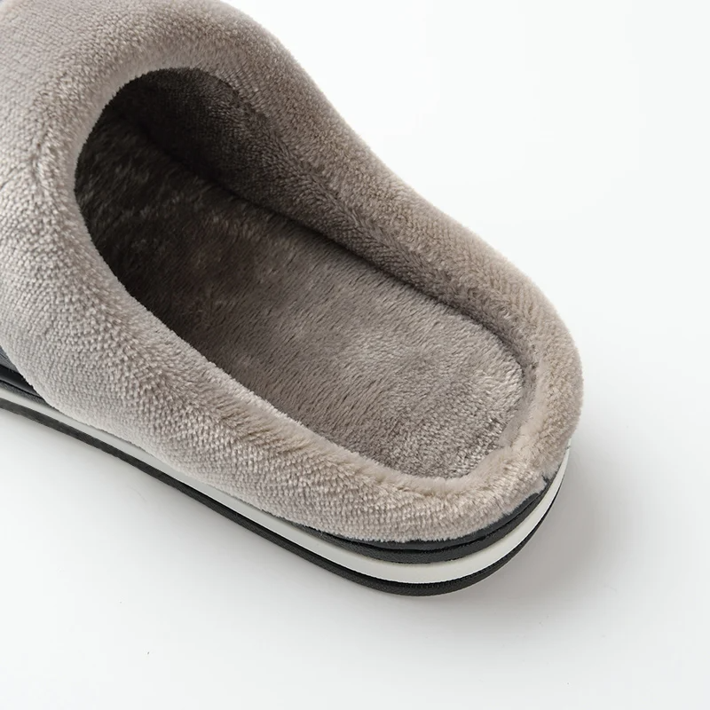 Men's Leather Fleece Summer Slip on Slides