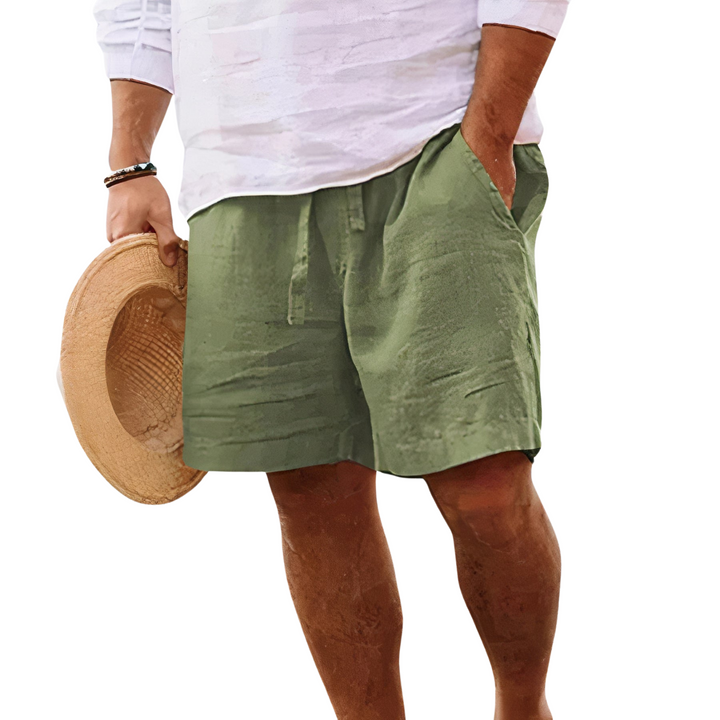 Men's Summer Cotton Linen Shorts