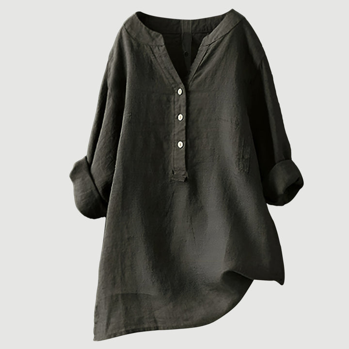 Women's Summer Cotton Tunic Blouse Shirt Top