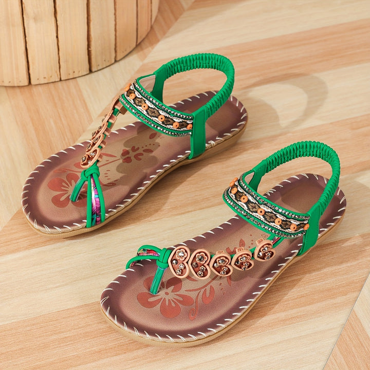 Serah | Glamorous Rhinestone Flip Flops