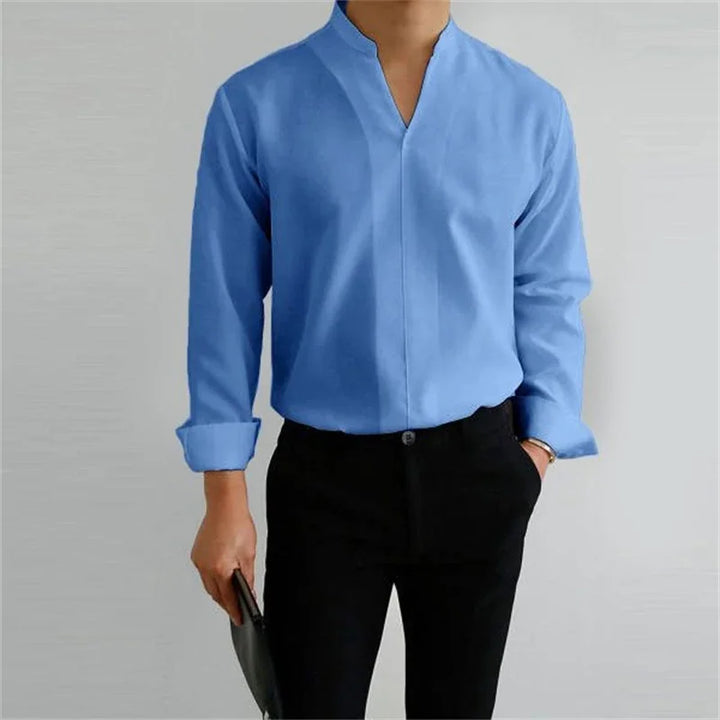 Men's Cotton Poplin Long Sleeve Shirt Summer Fashion Everyday Essential Casual Fit