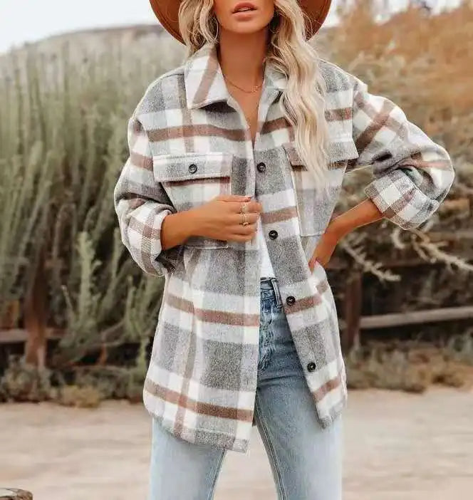 REMI | FASHIONABLE FLANNEL SHACKET