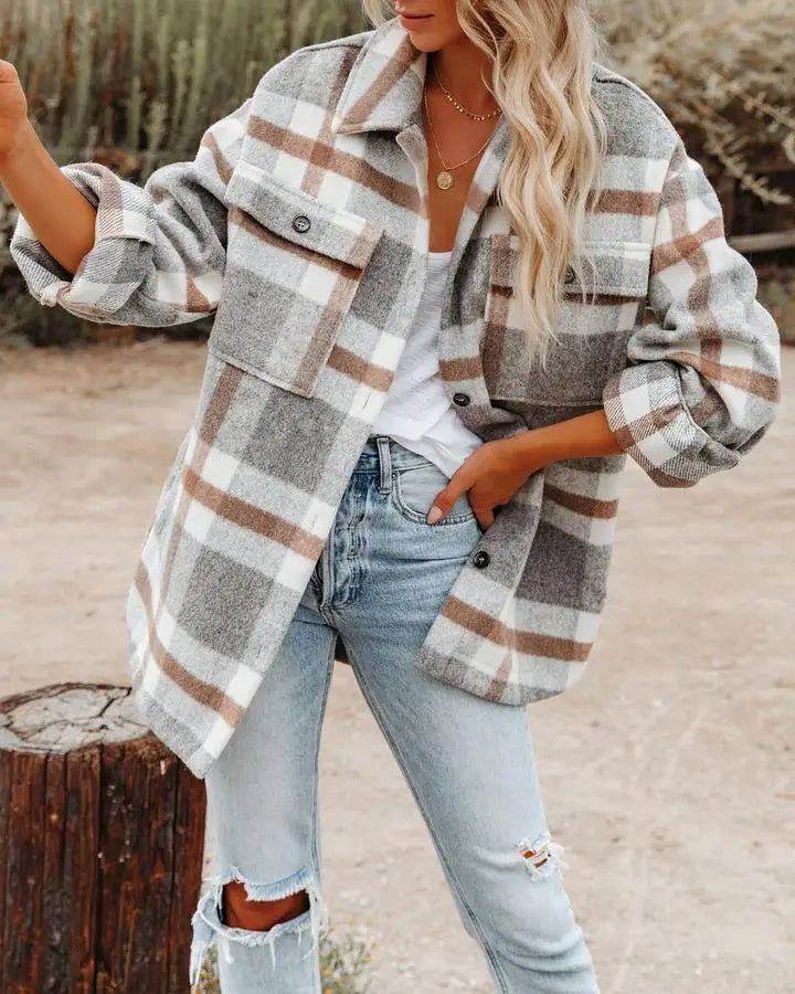 REMI | FASHIONABLE FLANNEL SHACKET