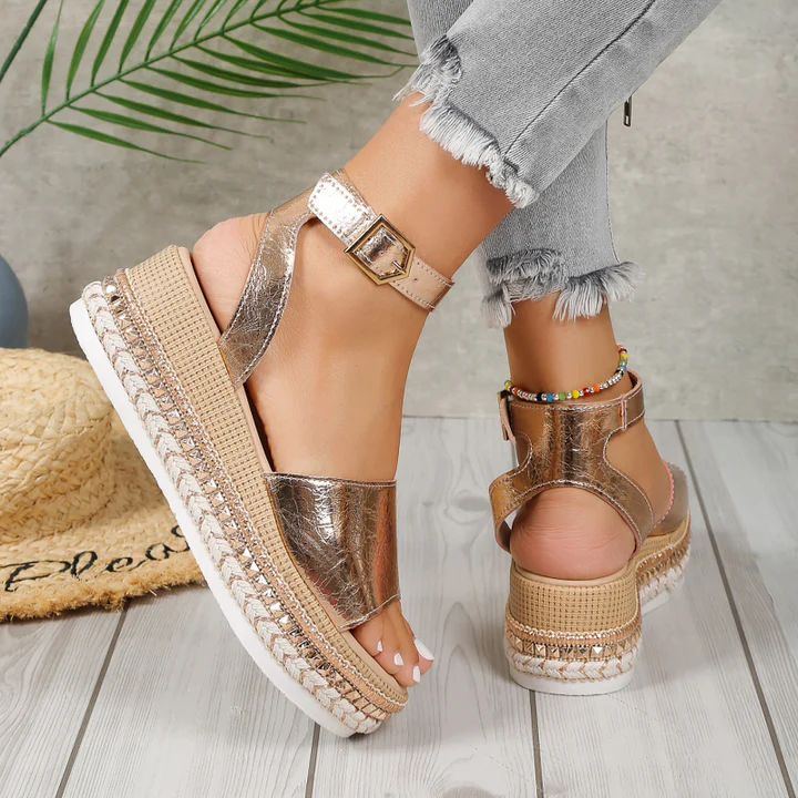 Orla™ | Elegant Summer Wedge Sandals