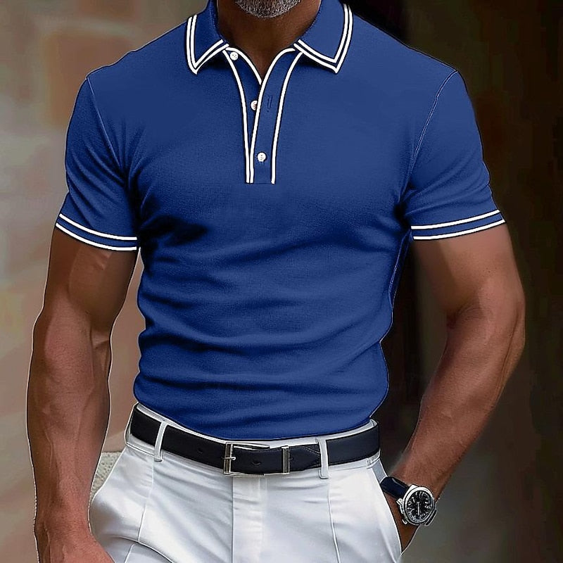 Men's Cotton Polo Shirt Summer Short Sleeve Casualwear