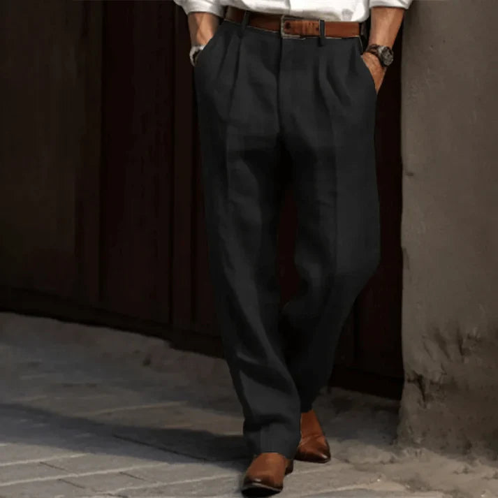 Linen Trousers Men's Summer Casual Pants
