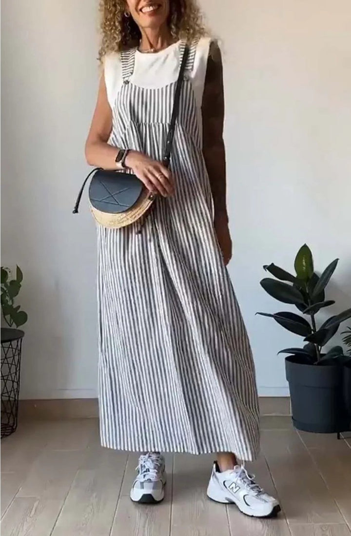 Janneke™ | Casual striped jumpsuit dress