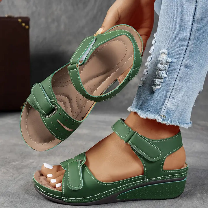 Leather Orthopedic Comfort Sandals for Women Summer Casual Wear