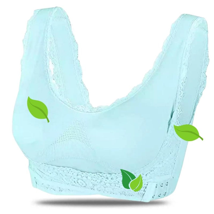 Women's Cotton Front Cross Wireless Support Bra Summer