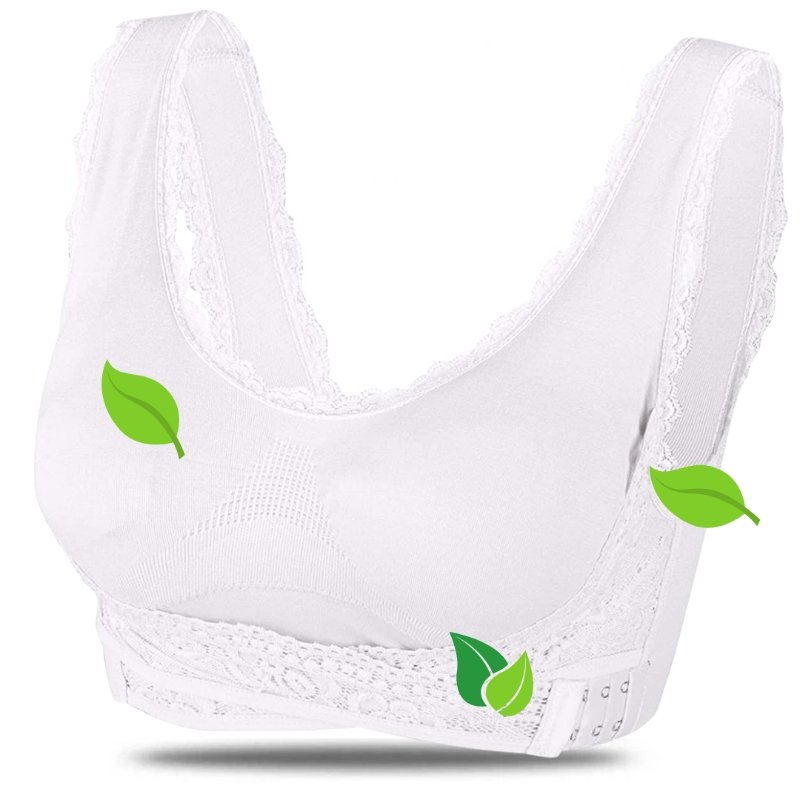 Women's Cotton Front Cross Wireless Support Bra Summer