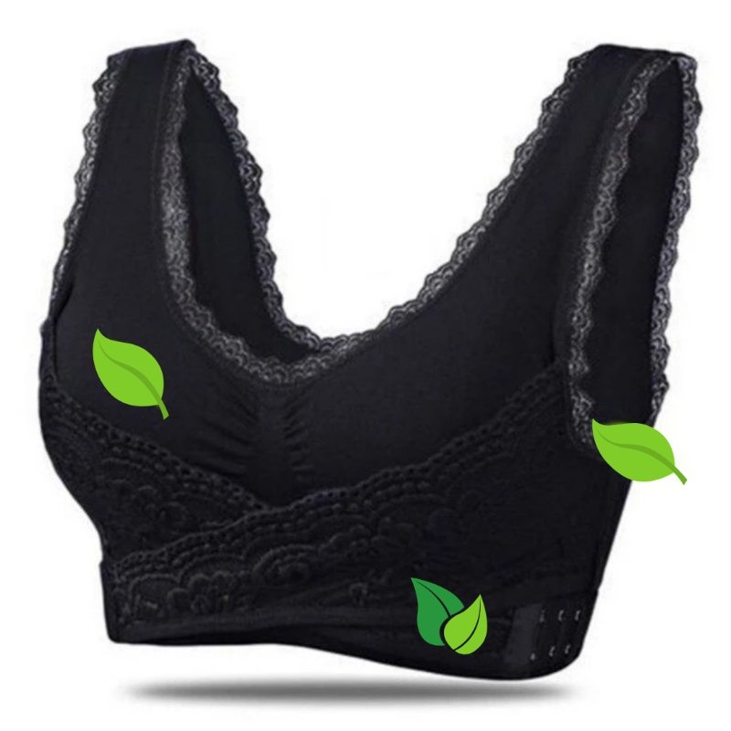 Women's Cotton Front Cross Wireless Support Bra Summer