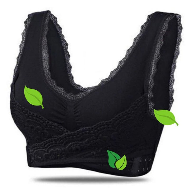 Women's Cotton Front Cross Wireless Support Bra Summer