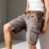 Men’s Cotton Cargo Shorts for Summer Casual Wear