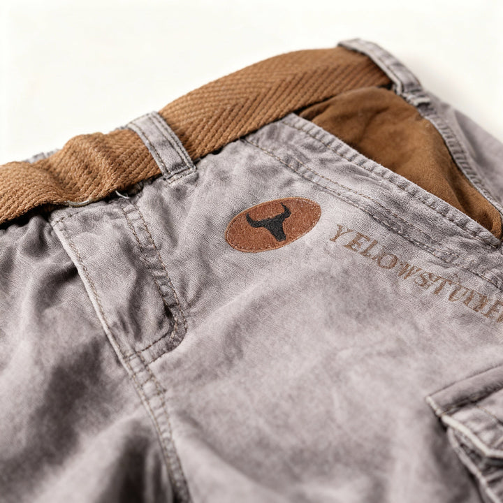 Men’s Cotton Cargo Shorts for Summer Casual Wear