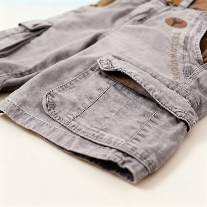 Men’s Cotton Cargo Shorts for Summer Casual Wear