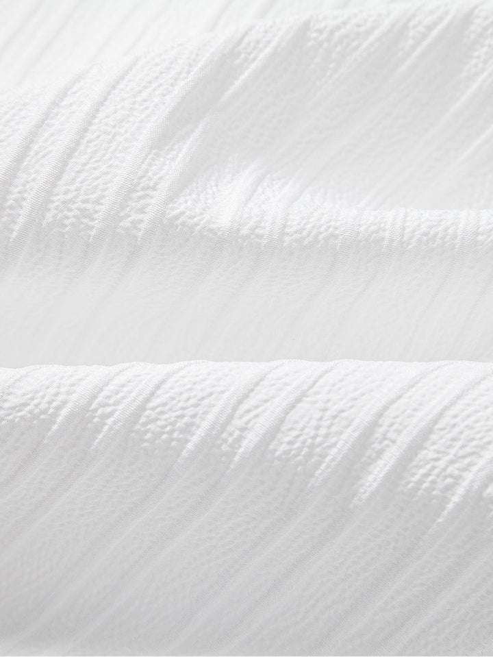 Men's Textured Knit 2 Piece Shirt and Trousers Set