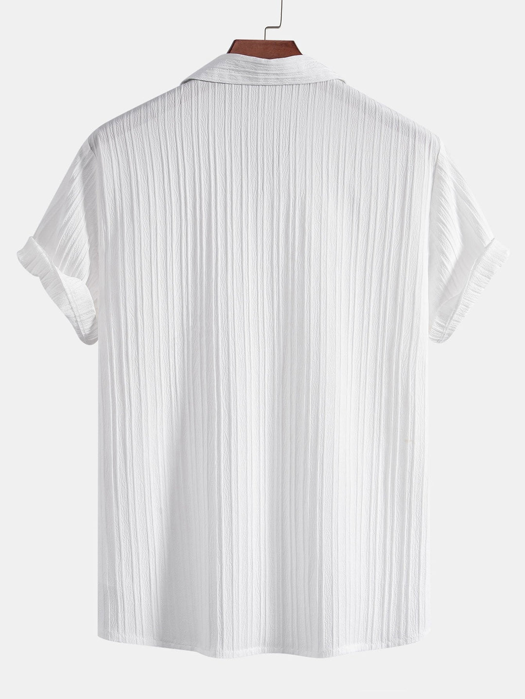 Men's Textured Knit 2 Piece Shirt and Trousers Set