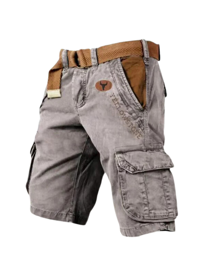 Men’s Cotton Cargo Shorts for Summer Casual Wear