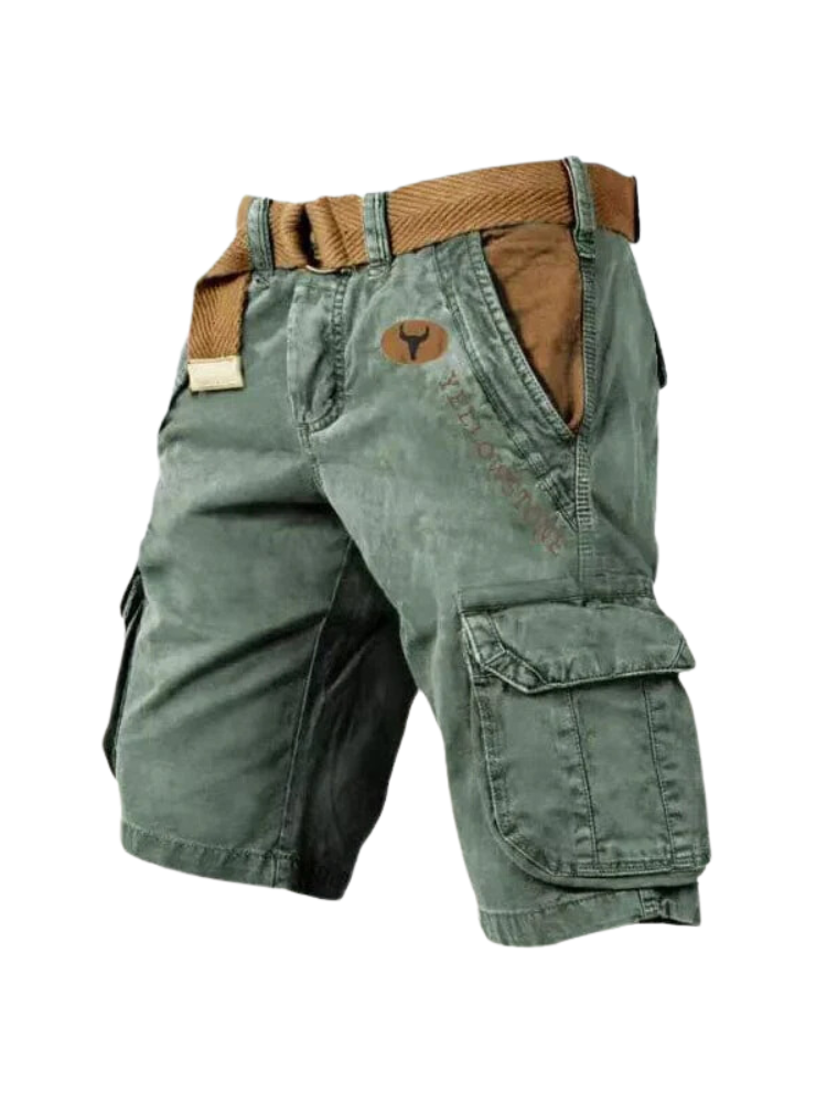 Men’s Cotton Cargo Shorts for Summer Casual Wear