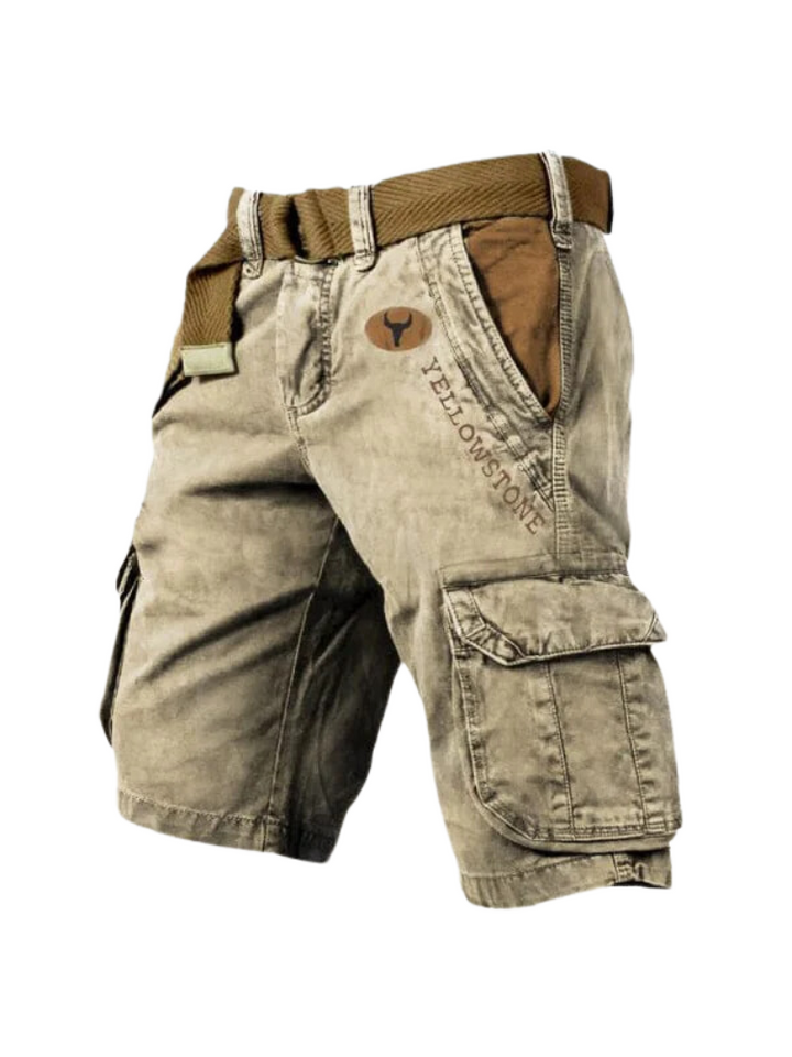 Men’s Cotton Cargo Shorts for Summer Casual Wear