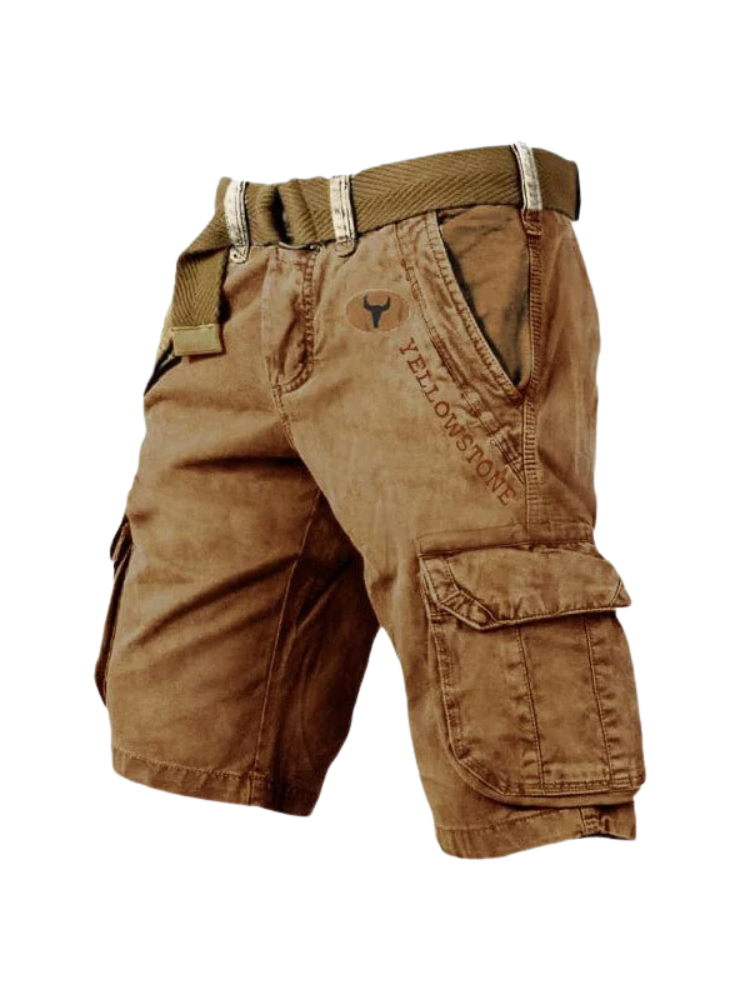 Men’s Cotton Cargo Shorts for Summer Casual Wear