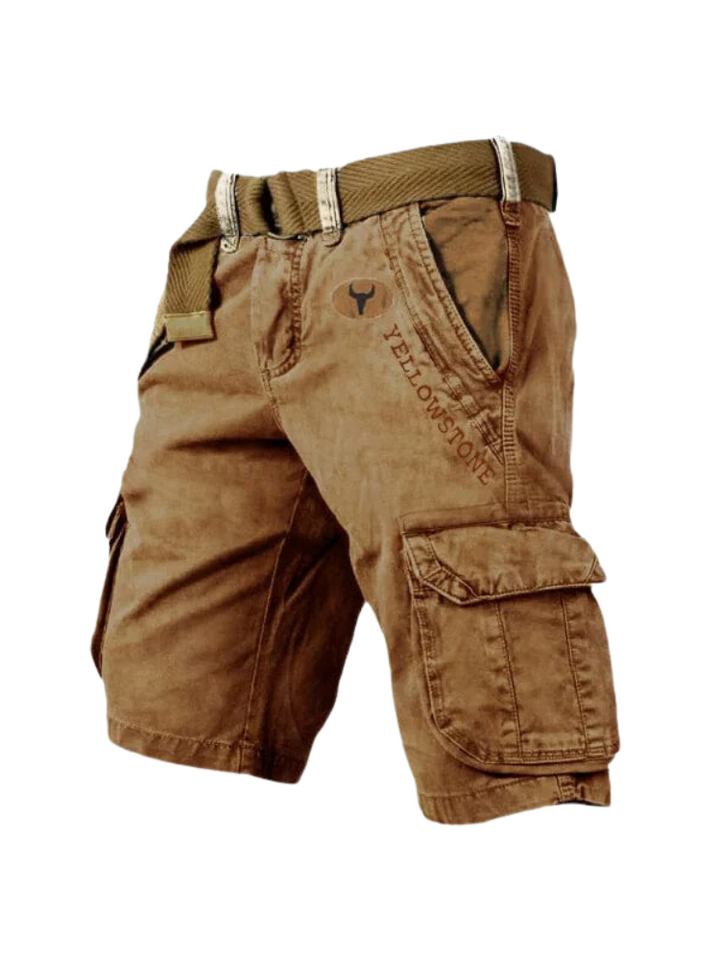 Men’s Cotton Cargo Shorts for Summer Casual Wear