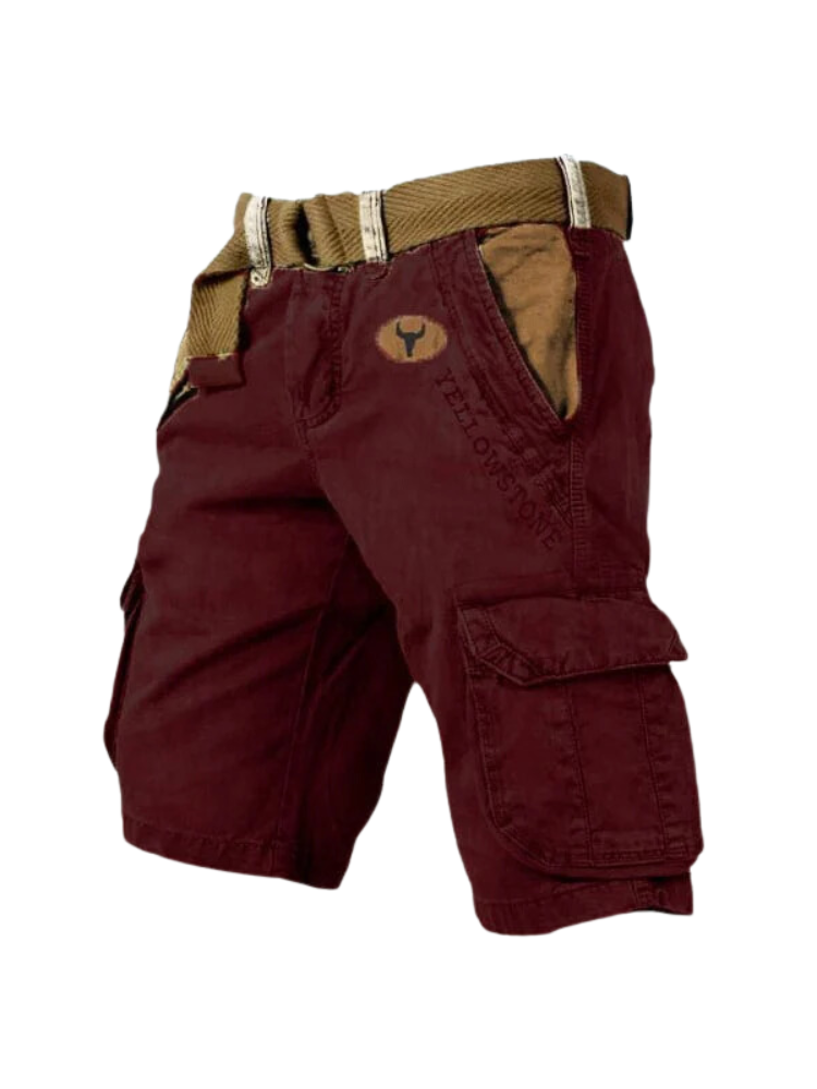 Men’s Cotton Cargo Shorts for Summer Casual Wear