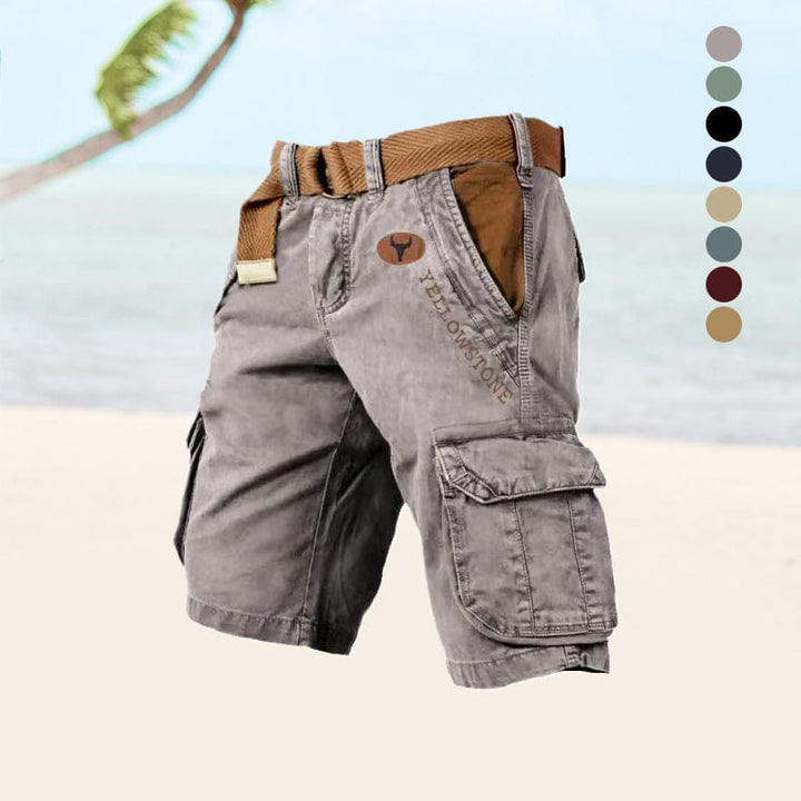 Men’s Cotton Cargo Shorts for Summer Casual Wear