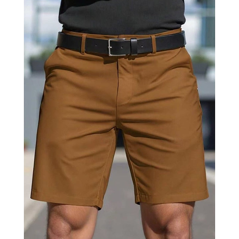Men's Chino Shorts Summer Fashion Breathable Cotton Casual Shorts