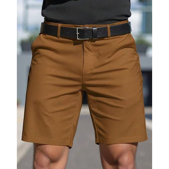 Men's Chino Shorts Summer Fashion Breathable Cotton Casual Shorts