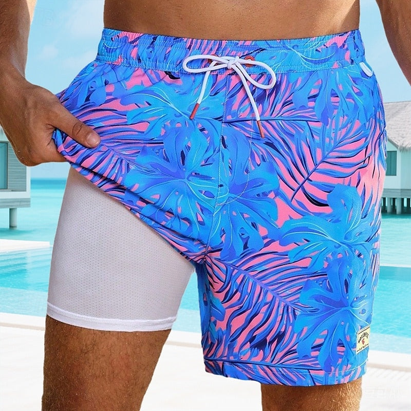 Men's Summer Board Shorts Quick-Dry Swim Trunks