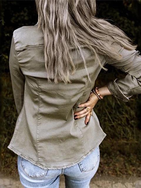 Women's Denim Shirt Jacket Top™