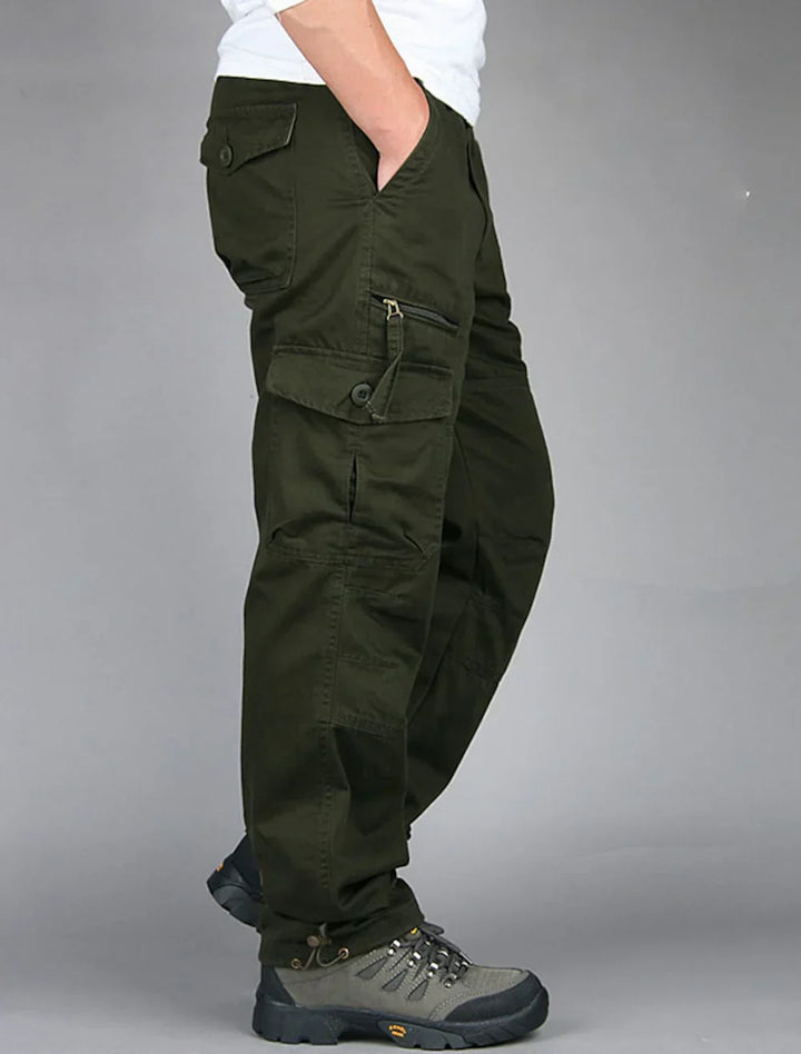 Men's Fleece Lined Cargo Pants Heavy Duty Tactical Outdoor Trousers